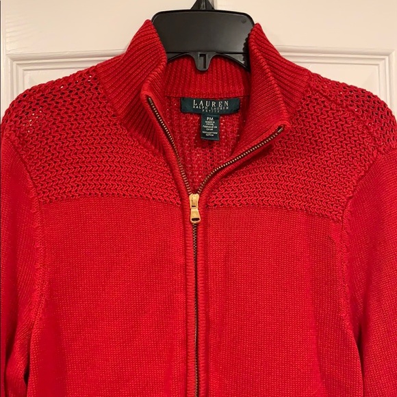 Lauren Ralph Lauren Red Sweater Dress - Picture 2 of 4